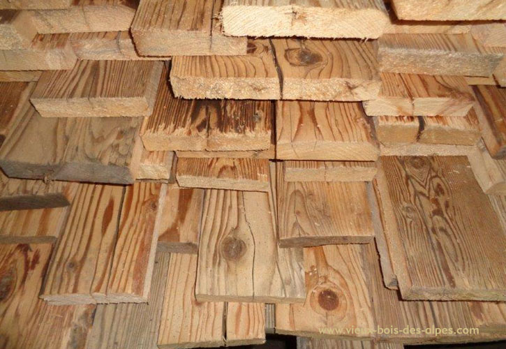 madrier dédoublé raboté brossé déligné vieux bois des alpes