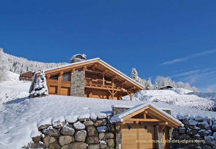 habillage chalet en vieux bois négociant français